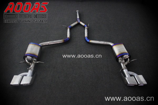 Benz E level In the tail section bilateral Four out (Square mouth) Titanium alloy Variable valve product picture